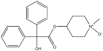 4-(Diphenylhydroxyacetoxy)-1-methylpiperidine 1-oxide Structure