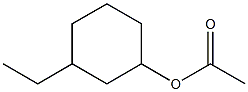 Acetic acid 3-ethylcyclohexyl ester Struktur