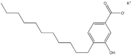 4-Undecyl-3-hydroxybenzoic acid potassium salt Structure