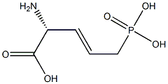 (R,E)-5-Phosphono-2-amino-3-pentenoic acid Structure