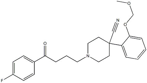  1-[3-(p-Fluorobenzoyl)propyl]-4-[o-(methoxymethoxy)phenyl]-4-piperidinecarbonitrile