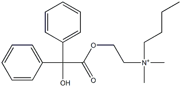 2-(Hydroxydiphenylacetyloxy)-N-butyl-N,N-dimethylethanaminium|