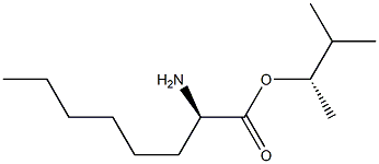 (S)-2-Aminooctanoic acid (R)-1,2-dimethylpropyl ester Struktur