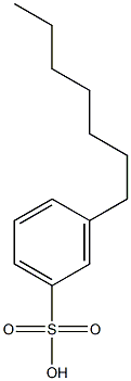 3-Heptylbenzenesulfonic acid 结构式