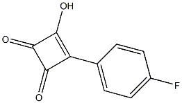4-(4-Fluorophenyl)-3-hydroxy-3-cyclobutene-1,2-dione Structure