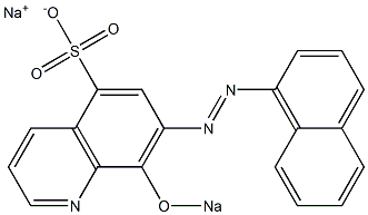 8-Sodiooxy-7-(1-naphtylazo)-5-quinolinesulfonic acid sodium salt