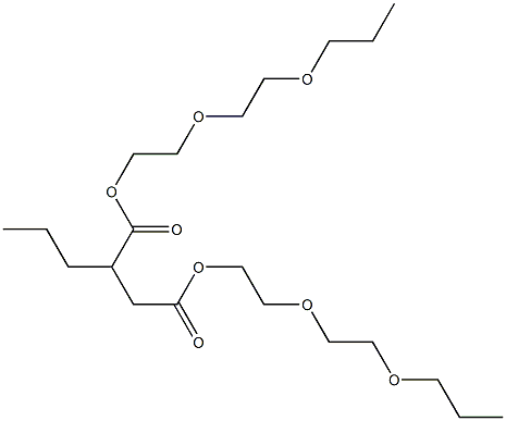 Pentane-1,2-dicarboxylic acid bis[2-(2-propoxyethoxy)ethyl] ester Structure