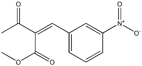 (Z)-2-Acetyl-3-(3-nitrophenyl)propenoic acid methyl ester 结构式