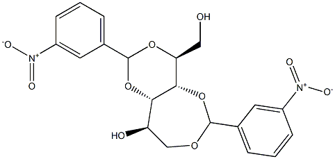 1-O,4-O:3-O,5-O-Bis(3-nitrobenzylidene)-L-glucitol Structure