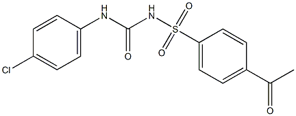 1-(4-Acetylphenylsulfonyl)-3-(4-chlorophenyl)urea Structure