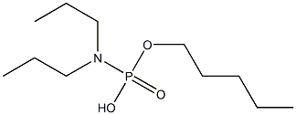 N,N-Dipropylamidophosphoric acid hydrogen pentyl ester Structure