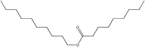 Pelargonic acid decyl ester Structure