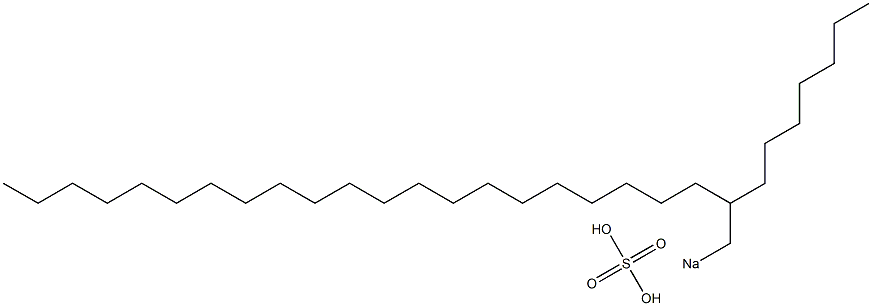 Sulfuric acid 2-heptyltricosyl=sodium salt|
