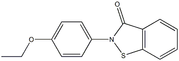 2-(4-エトキシフェニル)-1,2-ベンゾイソチアゾール-3(2H)-オン 化学構造式