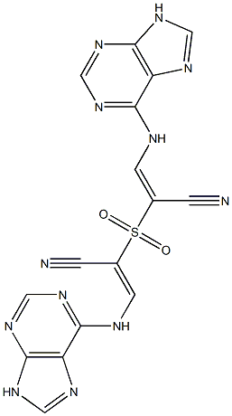 2,2'-Sulfonylbis[(E)-3-(9H-purin-6-yl)aminopropenenitrile]
