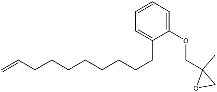 2-(9-Decenyl)phenyl 2-methylglycidyl ether Struktur