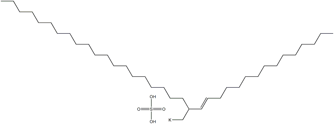 Sulfuric acid 2-(1-pentadecenyl)docosyl=potassium ester salt