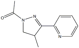 1-Acetyl-4-methyl-3-(2-pyridyl)-2-pyrazoline Structure