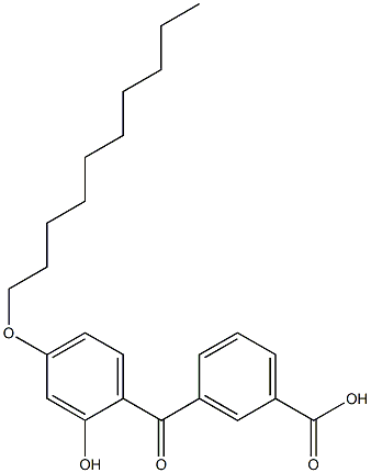 3-(4-Decyloxy-2-hydroxybenzoyl)benzoic acid Struktur