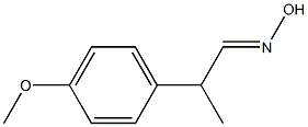 2-(p-Methoxyphenyl)propionaldehyde oxime Structure