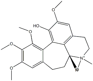 (6aR)-4,5,6,6a,7,8-Hexahydro-1-hydroxy-2,10,11,12-tetramethoxy-6-methylbenzo[6,7]cyclohept[1,2,3-ij]isoquinoline 6-oxide Structure