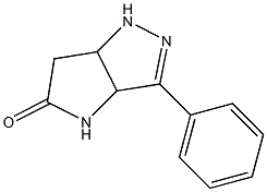 1,3a,4,6a-Tetrahydro-3-phenylpyrrolo[3,2-c]pyrazol-5(6H)-one Struktur