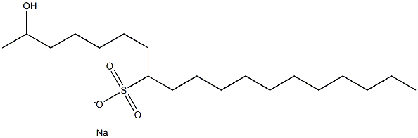 2-Hydroxynonadecane-8-sulfonic acid sodium salt