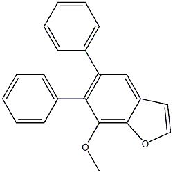 5-Phenyl-6-phenyl-7-methoxybenzofuran Structure