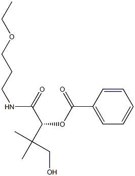 (R)-2-Benzoyloxy-N-(3-ethoxypropyl)-4-hydroxy-3,3-dimethylbutanamide Structure