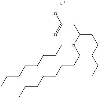 3-(Dioctylamino)octanoic acid lithium salt Structure
