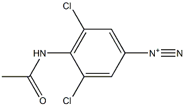 4-Acetylamino-3,5-dichlorobenzenediazonium 结构式