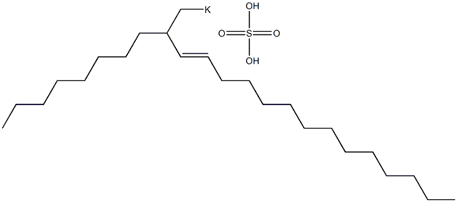 Sulfuric acid 2-octyl-3-hexadecenyl=potassium ester salt