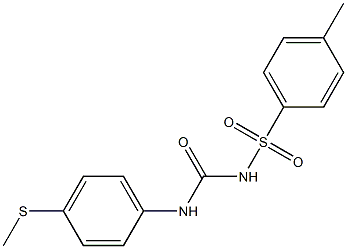 1-[4-Methylthiophenyl]-3-(4-methylphenylsulfonyl)urea Structure