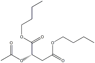 2-O-アセチル-L-りんご酸ジブチル 化学構造式