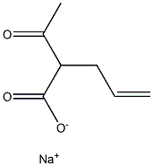 2-Acetyl-4-pentenoic acid sodium salt 结构式