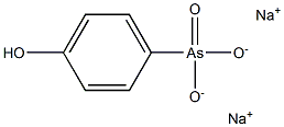 (4-ヒドロキシフェニル)アルソン酸ジナトリウム 化学構造式