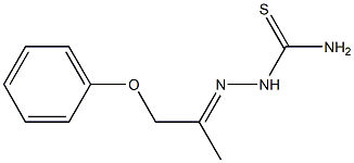 1-(1-フェノキシプロパン-2-イリデン)チオセミカルバジド 化学構造式