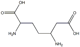 2,5-ジアミノピメリン酸 化学構造式