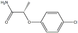 [S,(+)]-2-(p-Chlorophenoxy)propionamide,,结构式