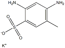 2,4-Diamino-5-methylbenzenesulfonic acid potassium salt Structure
