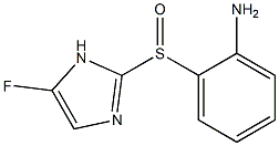5-Fluoro-2-[[2-[amino]phenyl]sulfinyl]-1H-imidazole 结构式