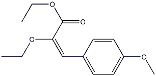 (E)-3-(4-Methoxyphenyl)-2-ethoxyacrylic acid ethyl ester Structure