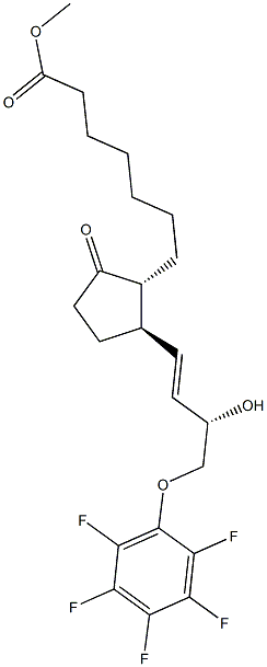 (13E,15S)-15-Hydroxy-9-oxo-16-(pentafluorophenoxy)-17,18,19,20-tetranorprost-13-en-1-oic acid methyl ester
