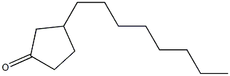 3-Octylcyclopentanone Structure