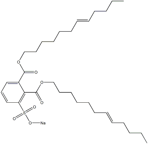 3-(Sodiosulfo)phthalic acid di(7-dodecenyl) ester