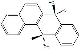 (7S,12S)-7,12-Dihydro-7,12-dimethylbenz[a]anthracene-7,12-diol 结构式