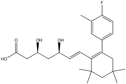 (3S,5R)-7-[2-(4-Fluoro-3-methylphenyl)-4,4,6,6-tetramethyl-1-cyclohexenyl]-3,5-dihydroxy-6-heptenoic acid