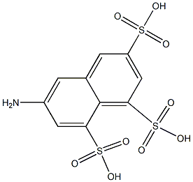 6-アミノ-1,3,8-ナフタレントリスルホン酸 化学構造式