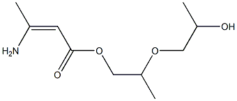 (Z)-3-Amino-2-butenoic acid [2-(2-hydroxypropoxy)propyl] ester Structure