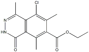 1,2-Dihydro-1-oxo-5-chloro-4,6,8-trimethylphthalazine-7-carboxylic acid ethyl ester